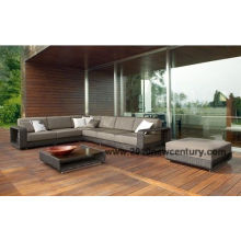 Mobiliário de sofá de vime ao ar livre / jardim (6002)